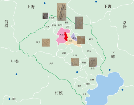 武蔵国の各郡分布図｜写真